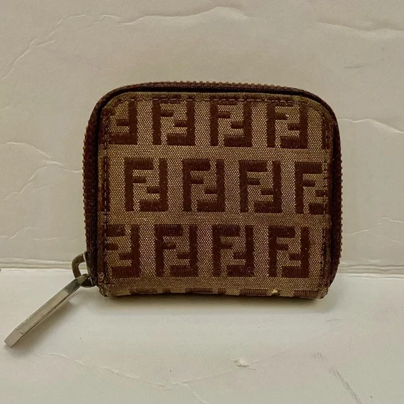 Fendi | Bags | Rare Fendi Brown Zucca Mono Coin Pursekey  display picture 1